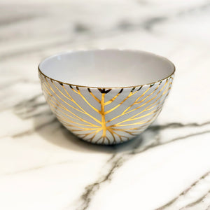 Lily Pad Bowls, White S/4
